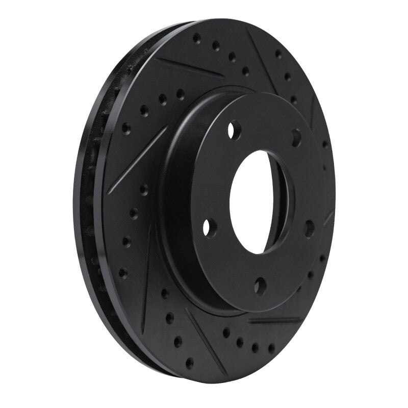 R1 Concepts R1 69-78 Cadillac Eldorado Rear/Front Right Drilled & Slotted Black Brake Rotor