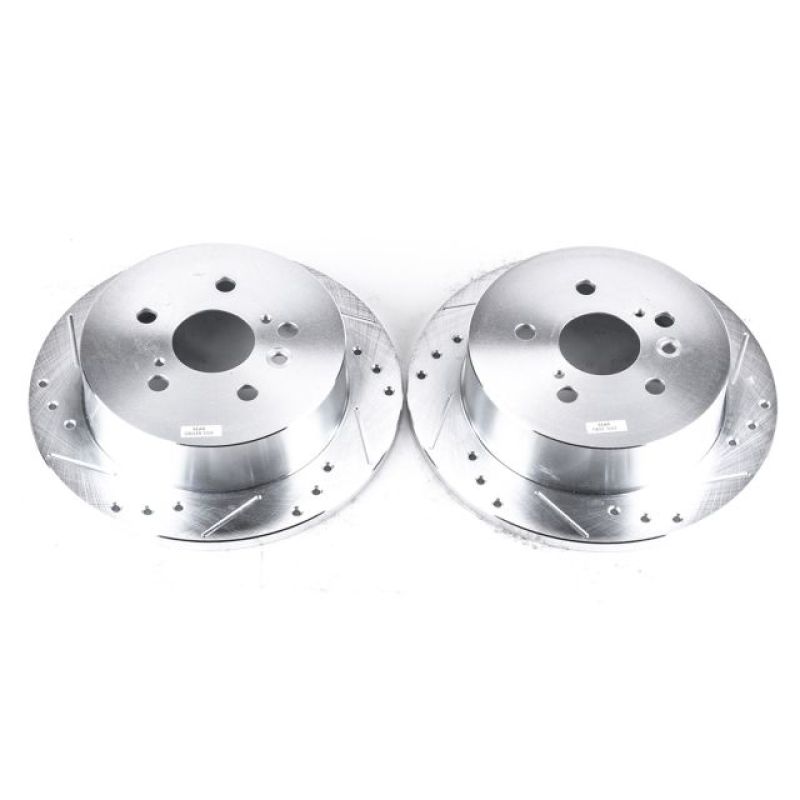 PowerStop Power Stop 04-10 Toyota Sienna Rear Evolution Drilled & Slotted Rotors - Pair