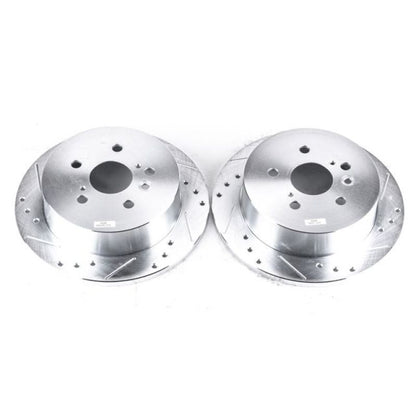 PowerStop Power Stop 04-10 Toyota Sienna Rear Evolution Drilled & Slotted Rotors - Pair