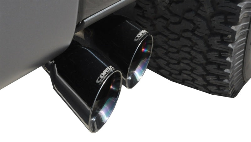 CORSA Performance Corsa 2011-2014 Ford F-150 Raptor 6.2L V8 145in Wheelbase Black Xtreme Cat-Back Exhaust