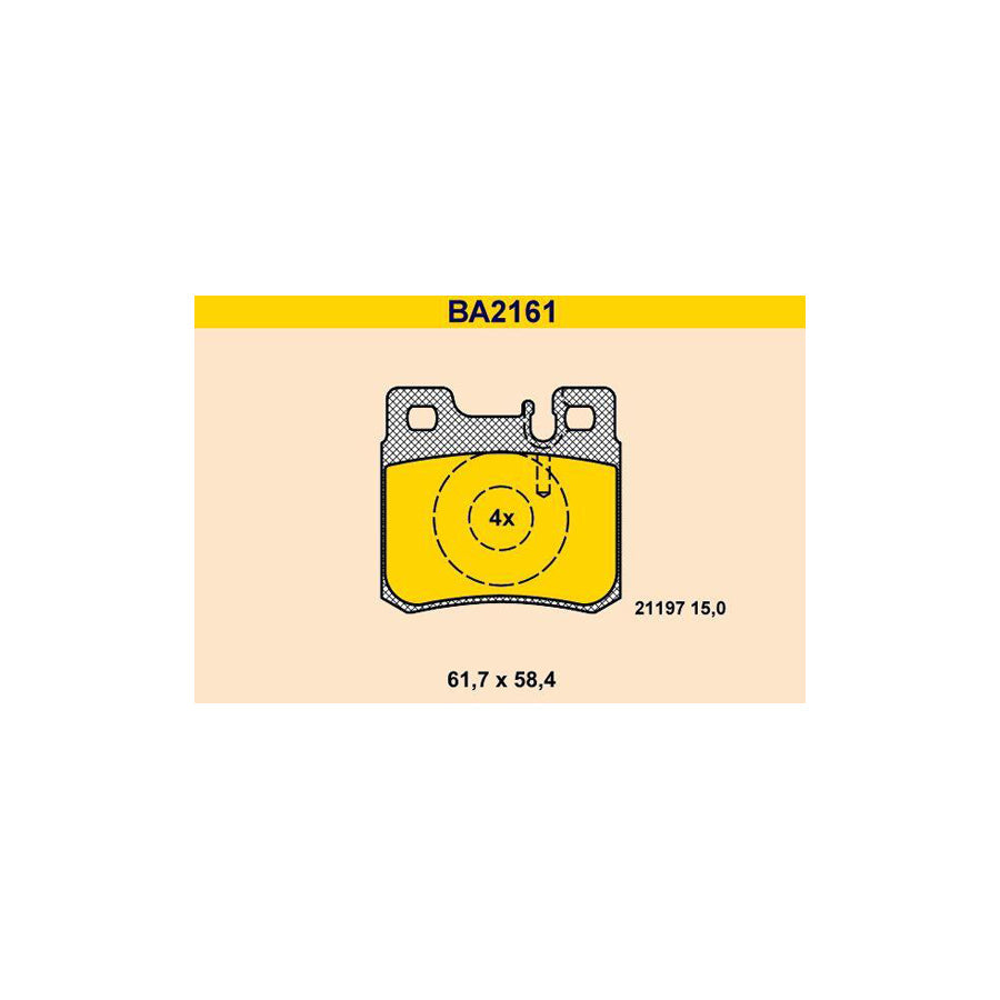 Barum Ba2161 Brake Pad Set