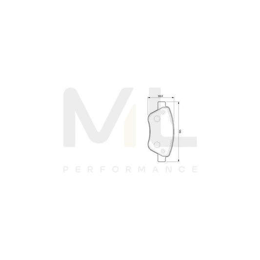 Bosch 0986424784 Brake Pad Set With Mounting Manual BP925 | ML Performance Car Parts