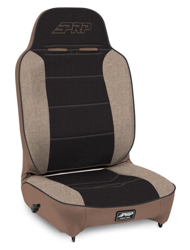 PRP Seats PRP Enduro High Back Reclining Suspension Seat (Passenger Side) - Tan / Black