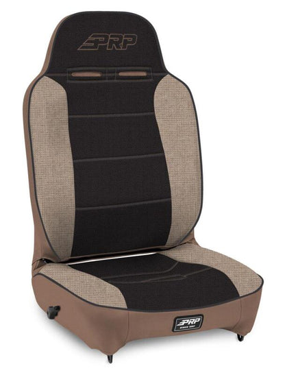 PRP Seats PRP Enduro High Back Reclining Suspension Seat (Passenger Side) - Tan / Black