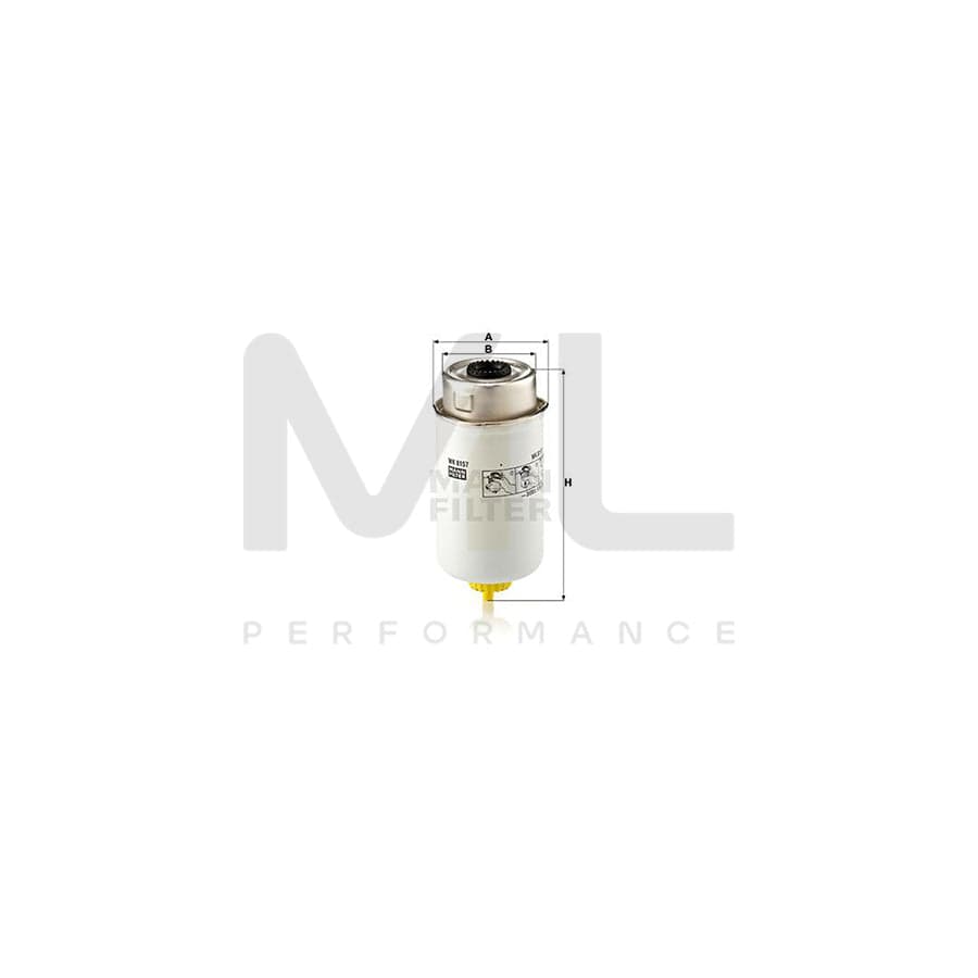 MANN-FILTER WK 8157 Fuel filter Spin-on Filter