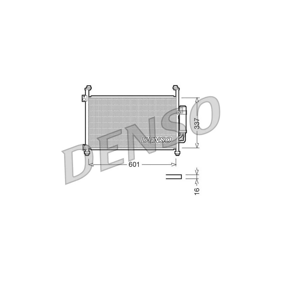 DENSO DCN40007 Air Conditioning Condenser for Honda CIVIC