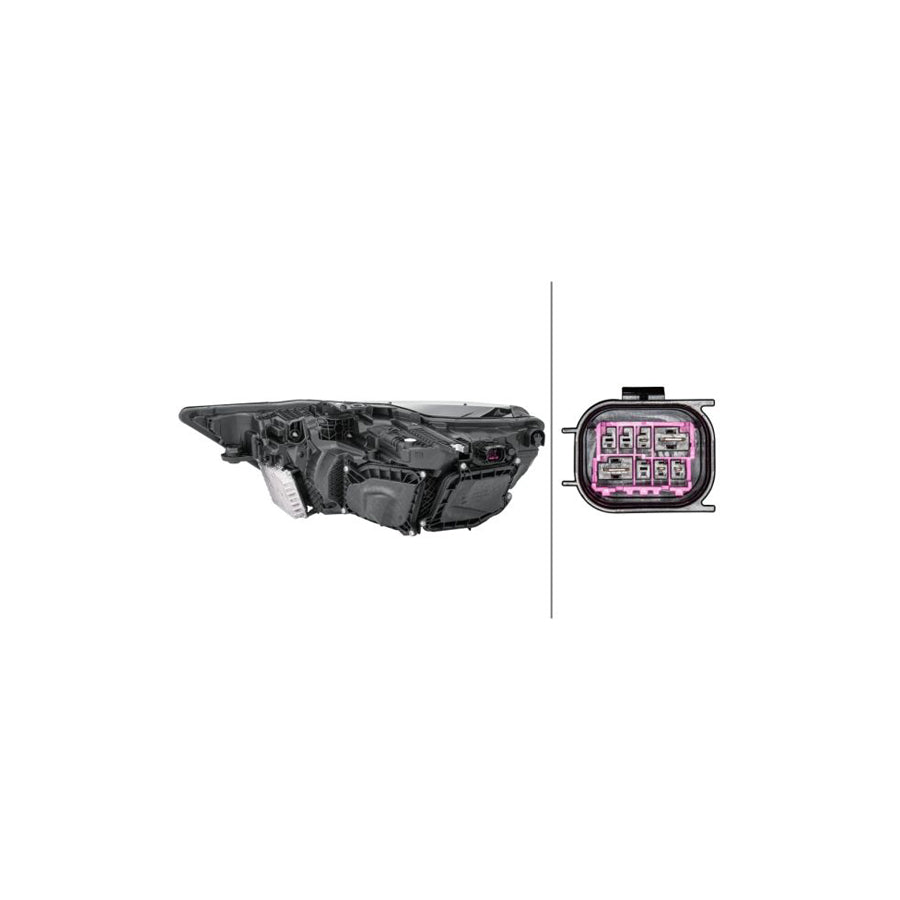 Hella 1ZX 013 378-121 Headlight For Audi A6