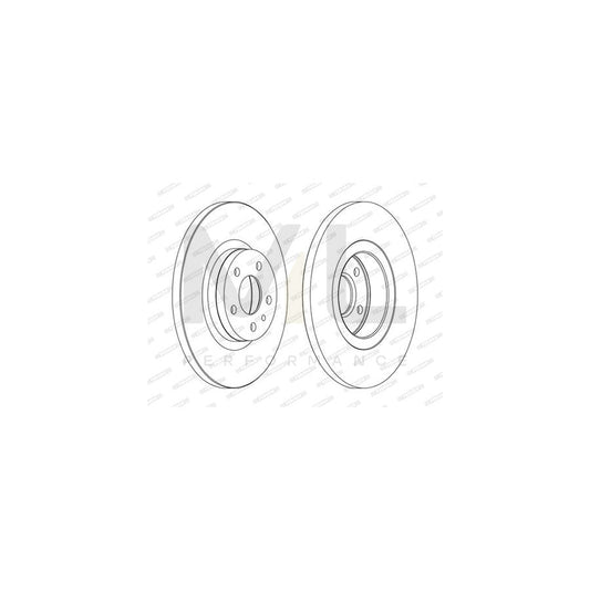 FERODO DDF468-1 Brake Disc Solid, with bolts/screws | ML Performance Car Parts