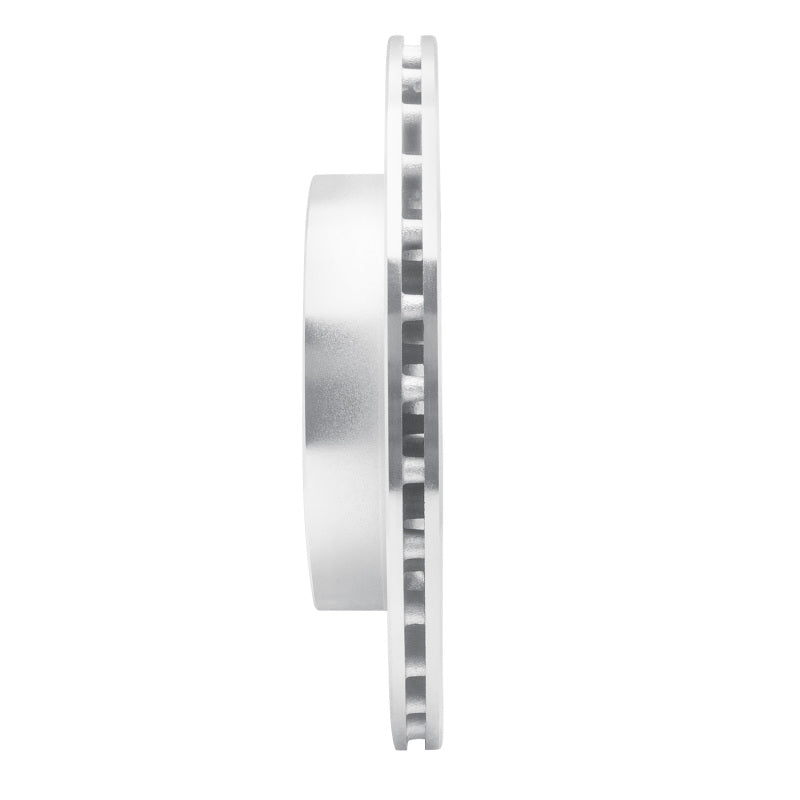 R1 Concepts R1 08-15 Mitsubishi Lancer Rear Right Drilled & Slotted Silver Brake Rotor