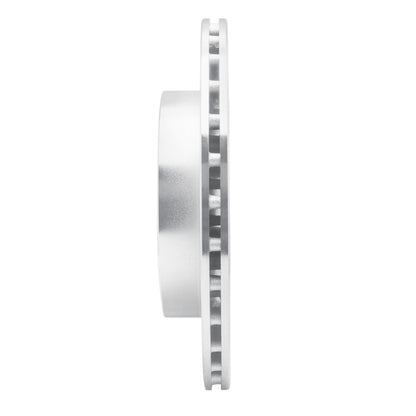 R1 Concepts R1 08-15 Mitsubishi Lancer Rear Right Drilled & Slotted Silver Brake Rotor