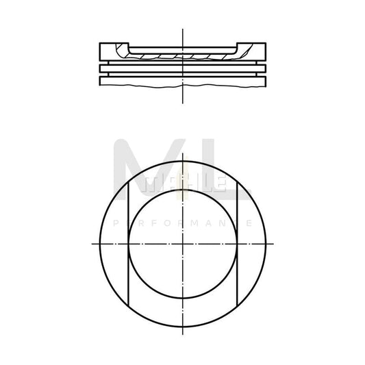 MAHLE ORIGINAL 034 98 01 Piston without cooling duct | ML Performance Car Parts