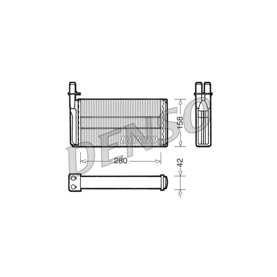 DENSO DRR25001 Heater Matrix for Saab 9000