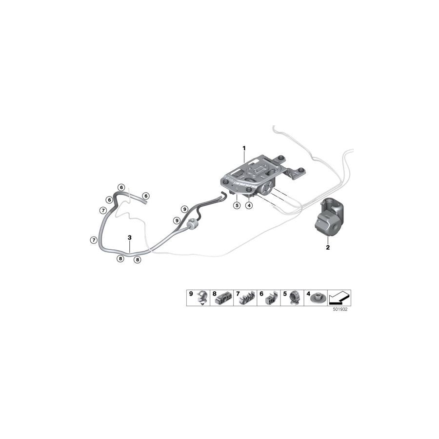 Genuine BMW 37206884850 G06 G05 G07 Spacer, 3-Piece (Inc. X6 40iX, X5 M50iX & X5 25dX) | ML Performance US Car Parts