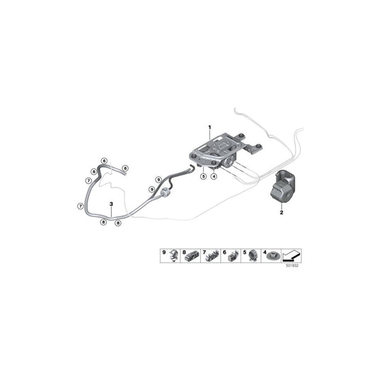 Genuine BMW 37206884850 G06 G05 G07 Spacer, 3-Piece (Inc. X6 40iX, X5 M50iX & X5 25dX) | ML Performance US Car Parts