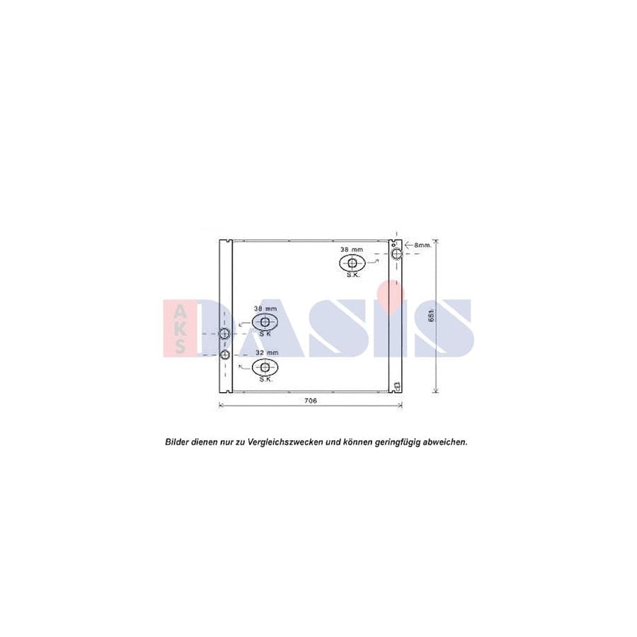 AKS Dasis 020022N Engine Radiator for Land Rover Range Rover III (L322)