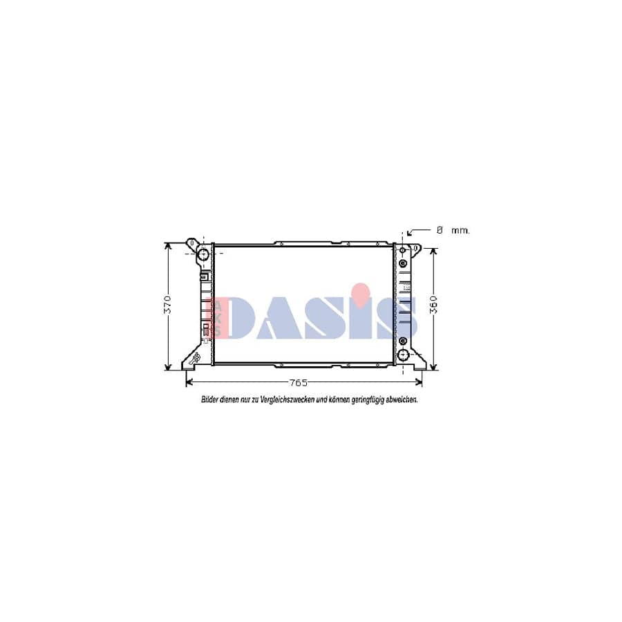 AKS Dasis 250280N Engine Radiator for Ford Transit