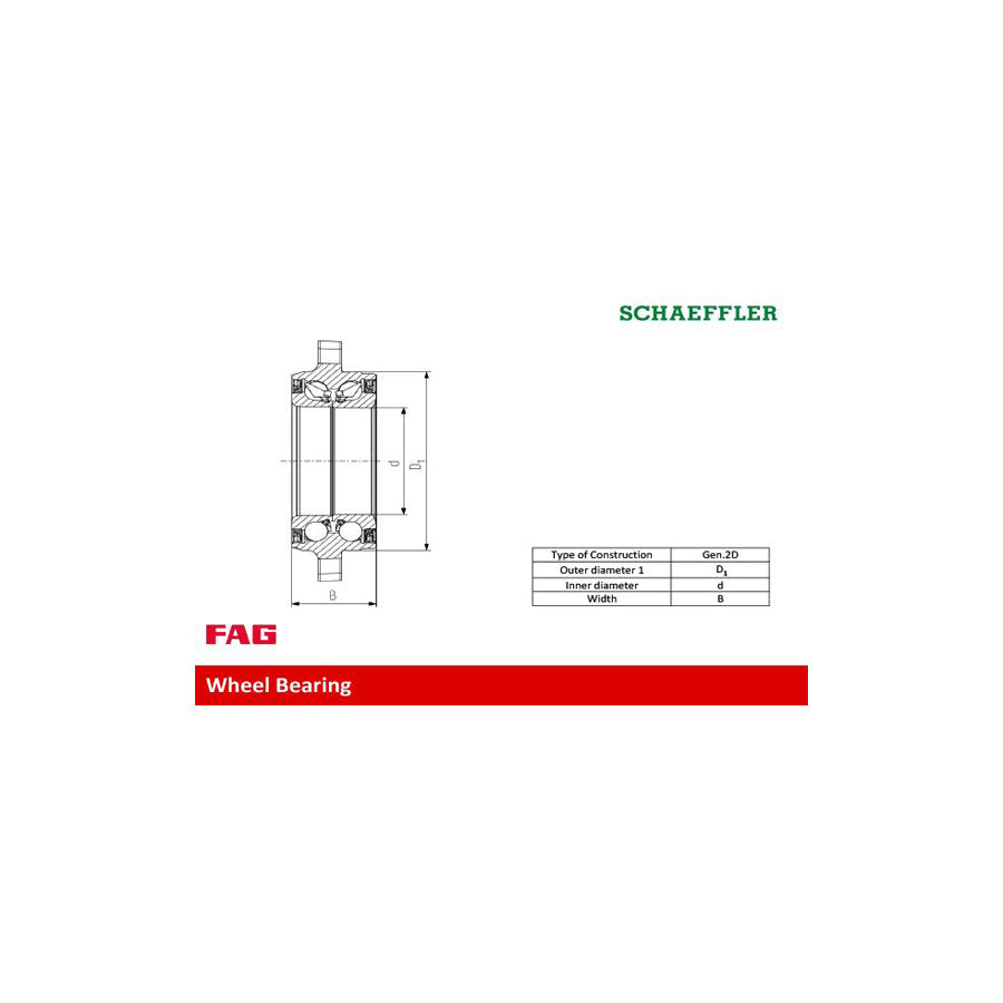 FAG 713 6677 80 Wheel Bearing Kit