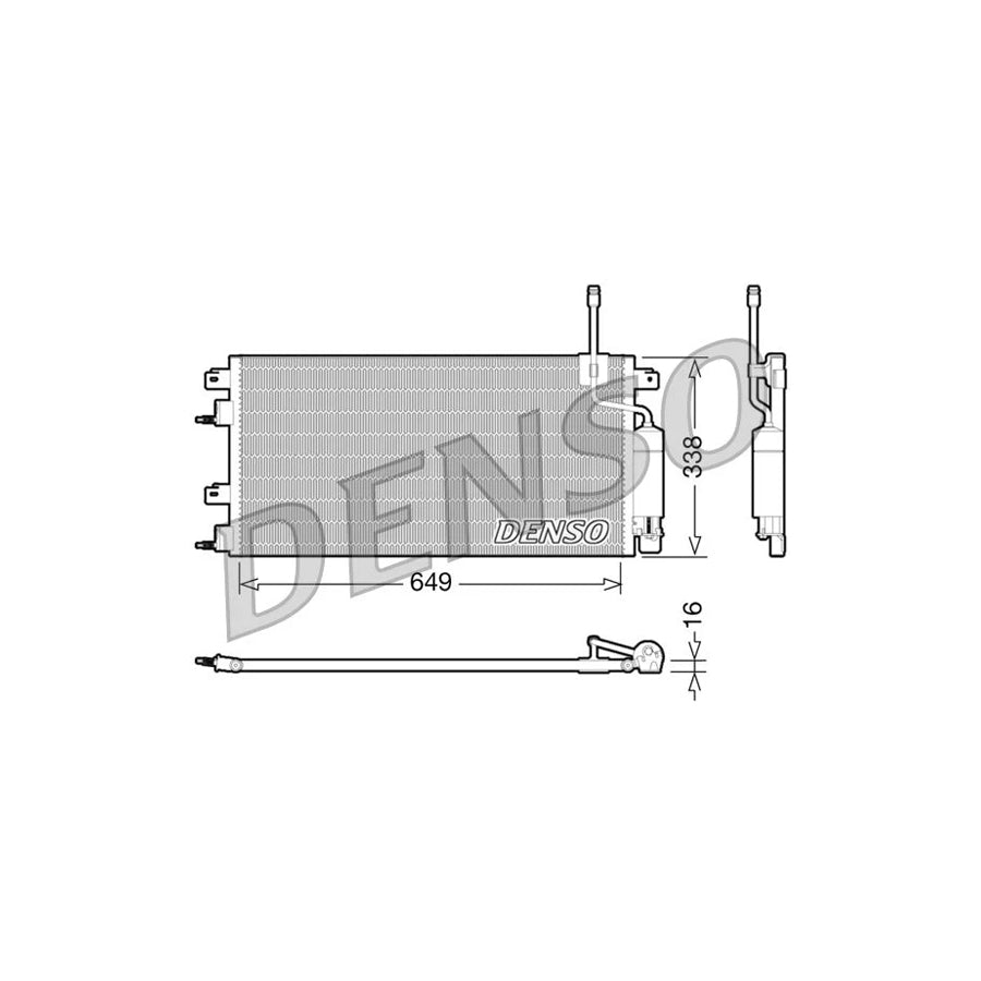 DENSO DCN10024 Air Conditioning Condenser
