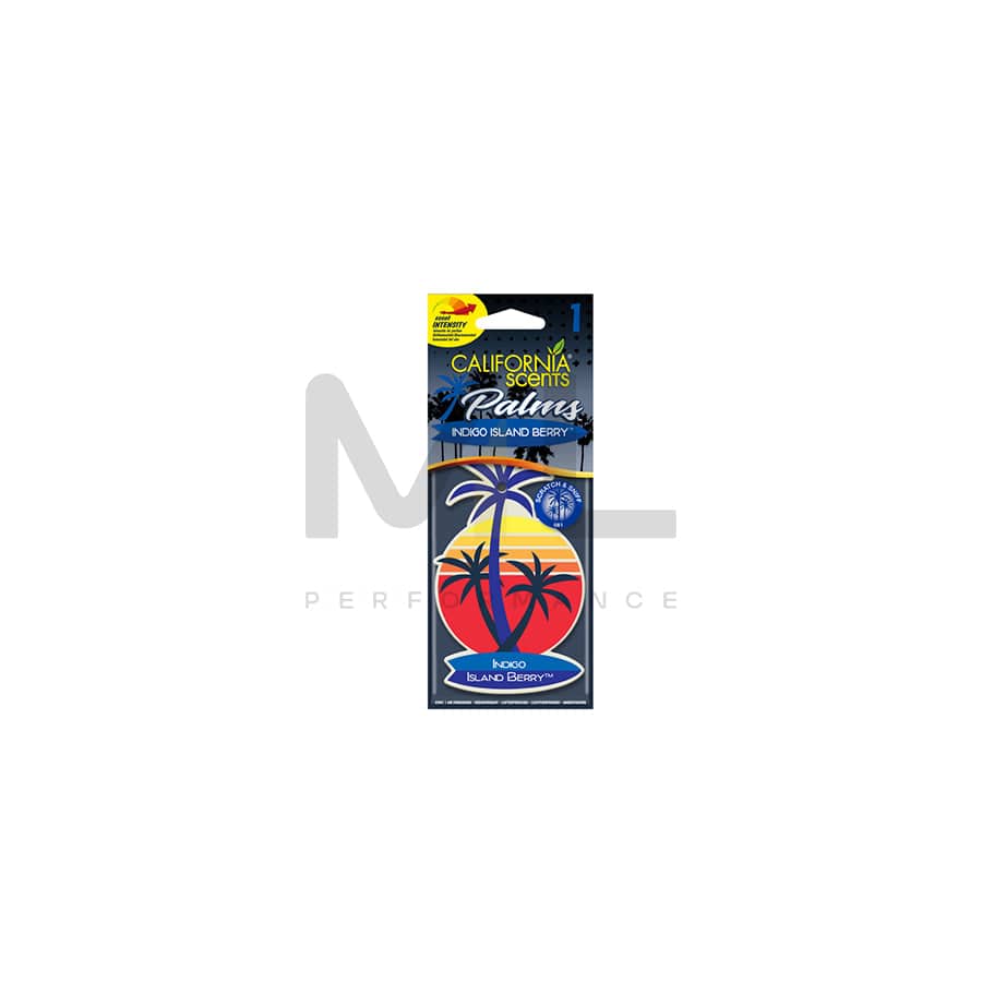 California Scents 1pc. 2D-Palm Car Air Freshener - Ocean Wave