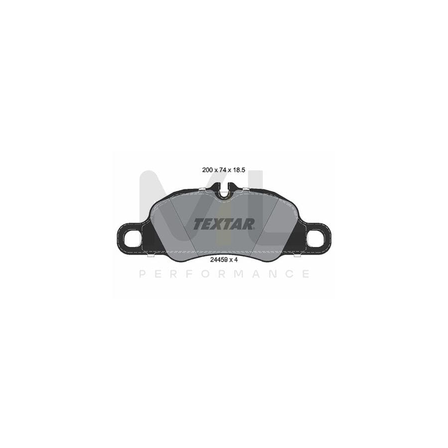TEXTAR 2445902 Brake pad set for PORSCHE 911 prepared for wear indicator | ML Performance Car Parts