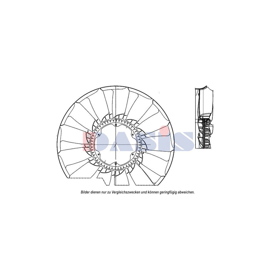 AKS Dasis 128176N Fan Wheel, Engine Cooling