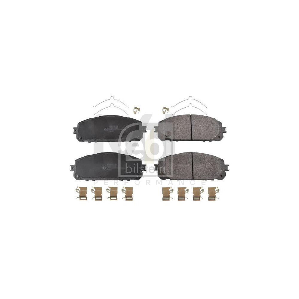 Febi Bilstein 170624 Brake Pad Set For Jeep Cherokee V (Kl) Front Axle, With Attachment Material, With Spring
