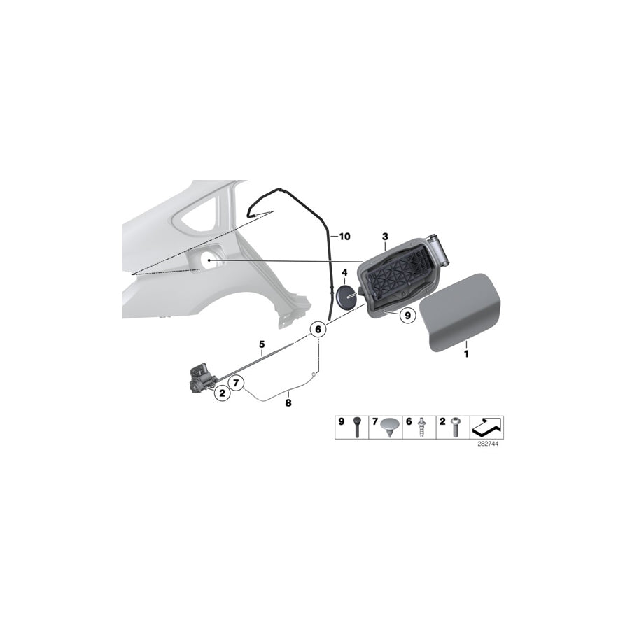Genuine BMW 51177328342 Drain Hose For Filler Cover Plate (Inc. 550iX 4.0, 530d 155kW & 535dX) | ML Performance US