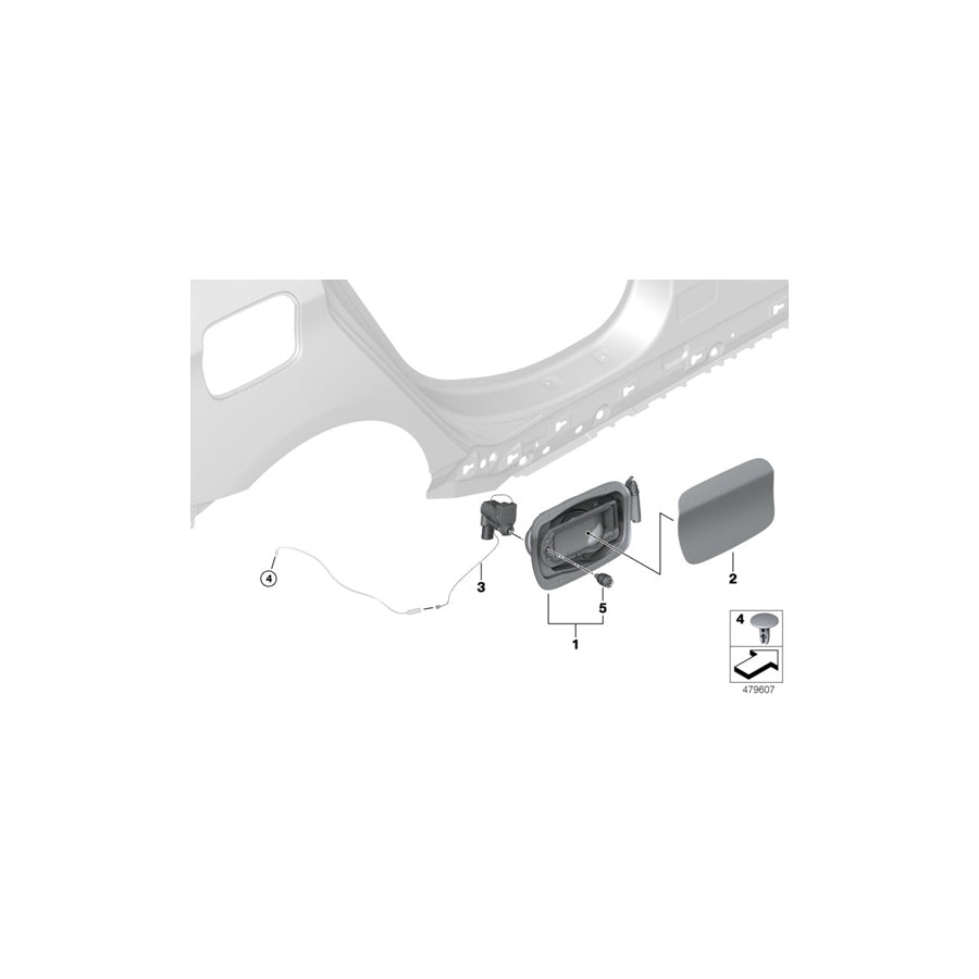 Genuine BMW 51177302255 F45 F45 Cover Pot (Inc. 225i, 216d & 216i) | ML Performance US