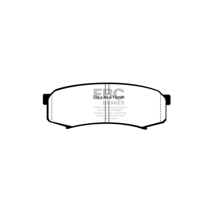 EBC PD01KR750 Toyota Landcruiser Greenstuff Rear Brake Pad & Plain Disc Kit 2 | ML Performance US Car Parts