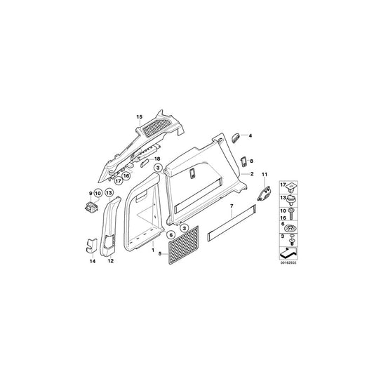 Genuine BMW 51477253937 E70 E70 Left Trunk Trim TABAK (Inc. X5 3.0si, X5 40iX & X5 40dX) | ML Performance US Car Parts