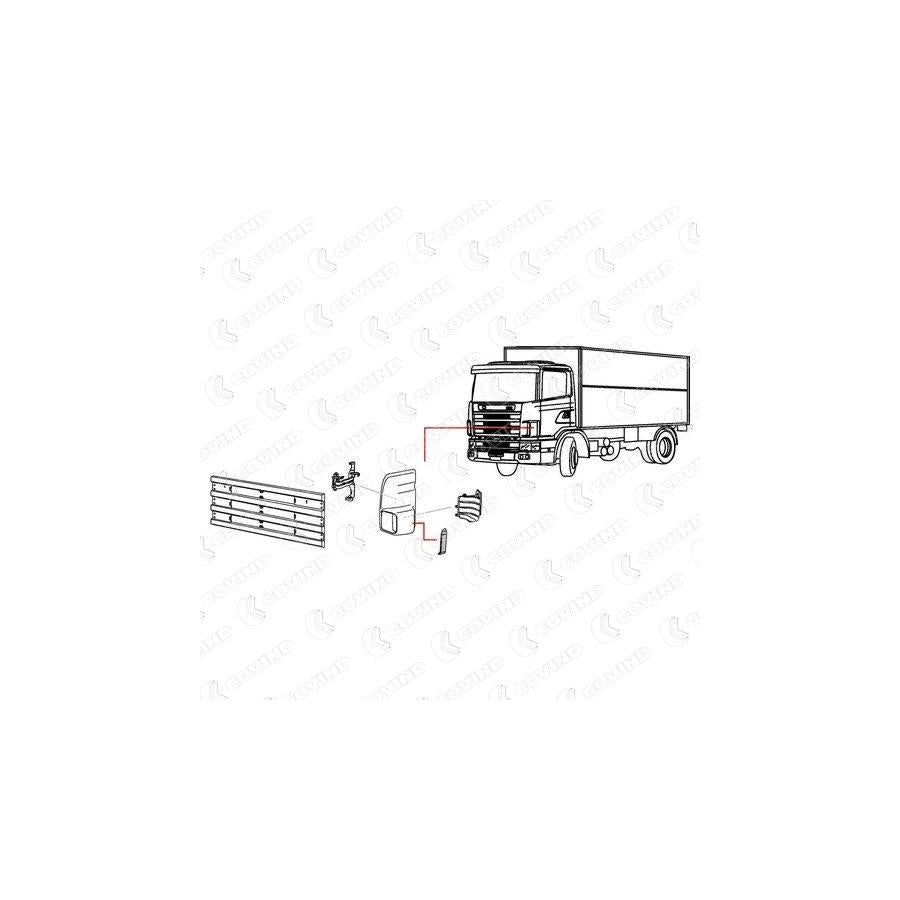 Covind 144/163 Air Deflector, Driver Cab