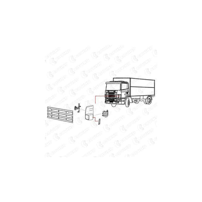 Covind 144/163 Air Deflector, Driver Cab