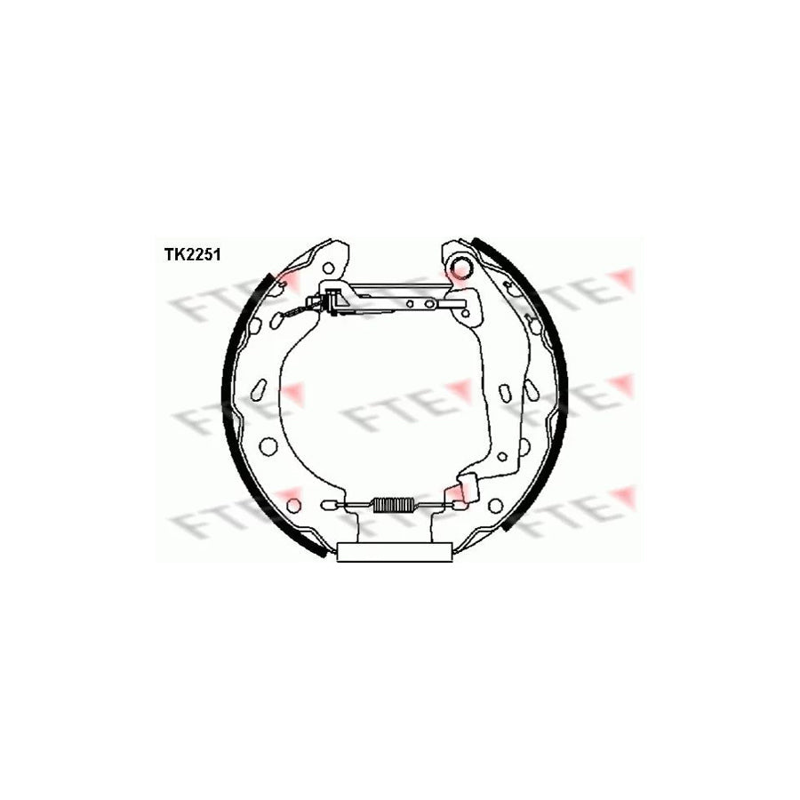 FTE Tk2251 Brake Shoe Set