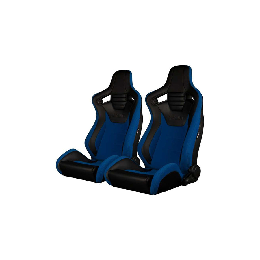 BRAUM Elite-S Series Racing Seats (Black - Blue) – Pair