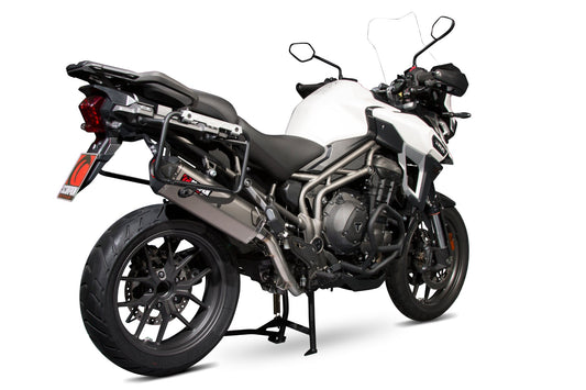 Scorpion RTR80TEO Triumph Tiger 1200 Explorer Serket Parallel Slip-On - Titanium Sleeve | ML Performance US US