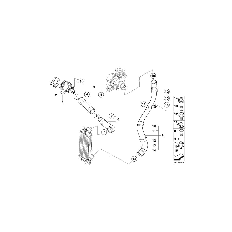 Genuine BMW 11617795717 R50 Pressure Hose Assy (Inc. One D) | ML Performance UK Car Parts