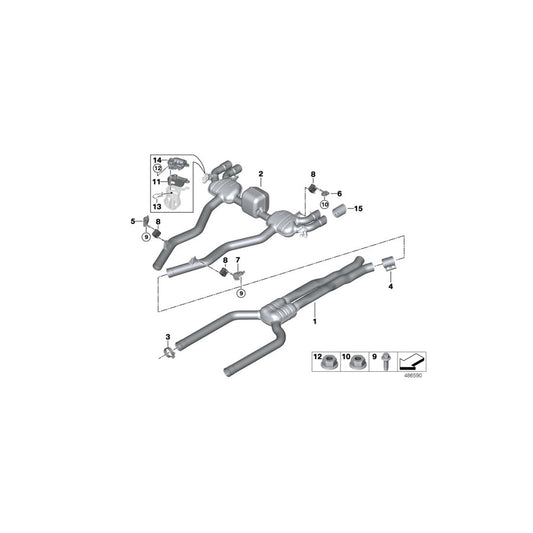 Genuine BMW 18308094208 F91 F92 Front Muffler (Inc. M8) | ML Performance US Car Parts