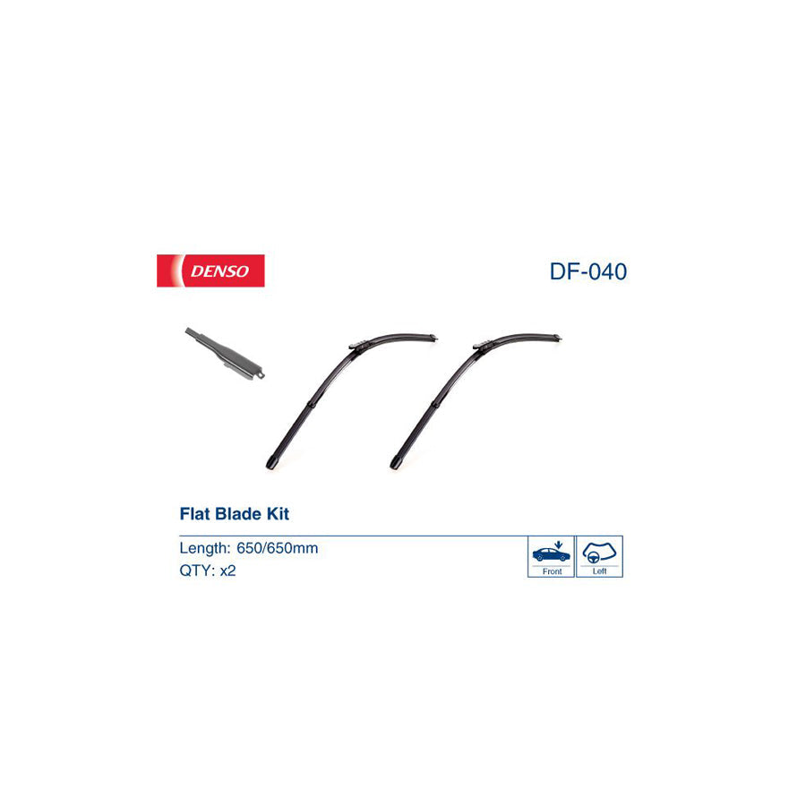 DENSO Flat DF-040 Wiper Blade for Audi Q7 (4Lb)