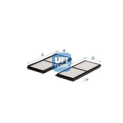 UFI 53.219.00 Pollen Filter For Mazda 2
