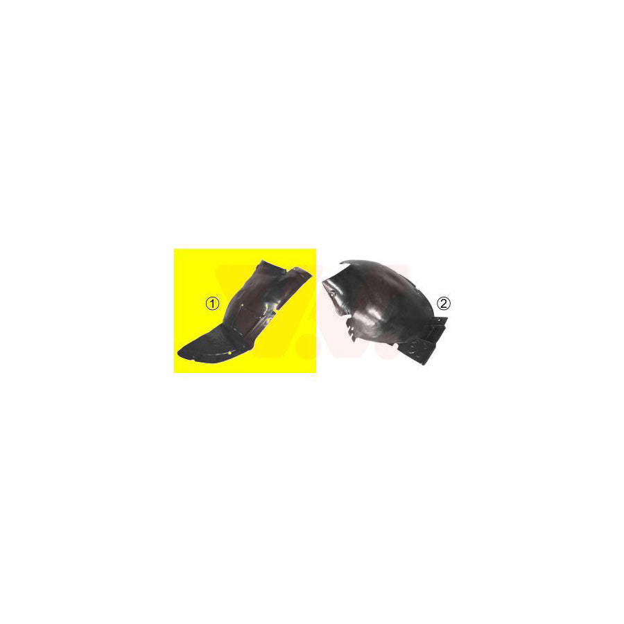 Van Wezel 4028437 Panelling, Mudguard for PEUGEOT 206