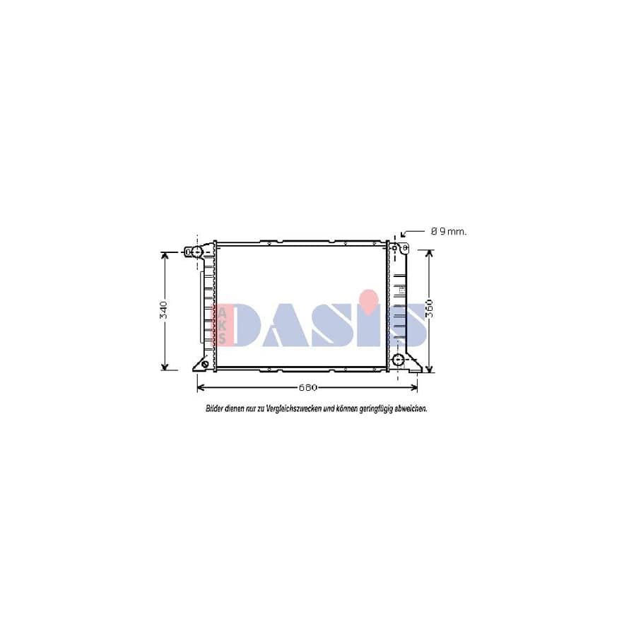 AKS Dasis 250360N Engine Radiator for Ford Transit