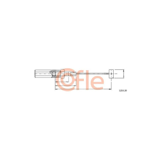 COFLE 1253.20 Throttle Cable