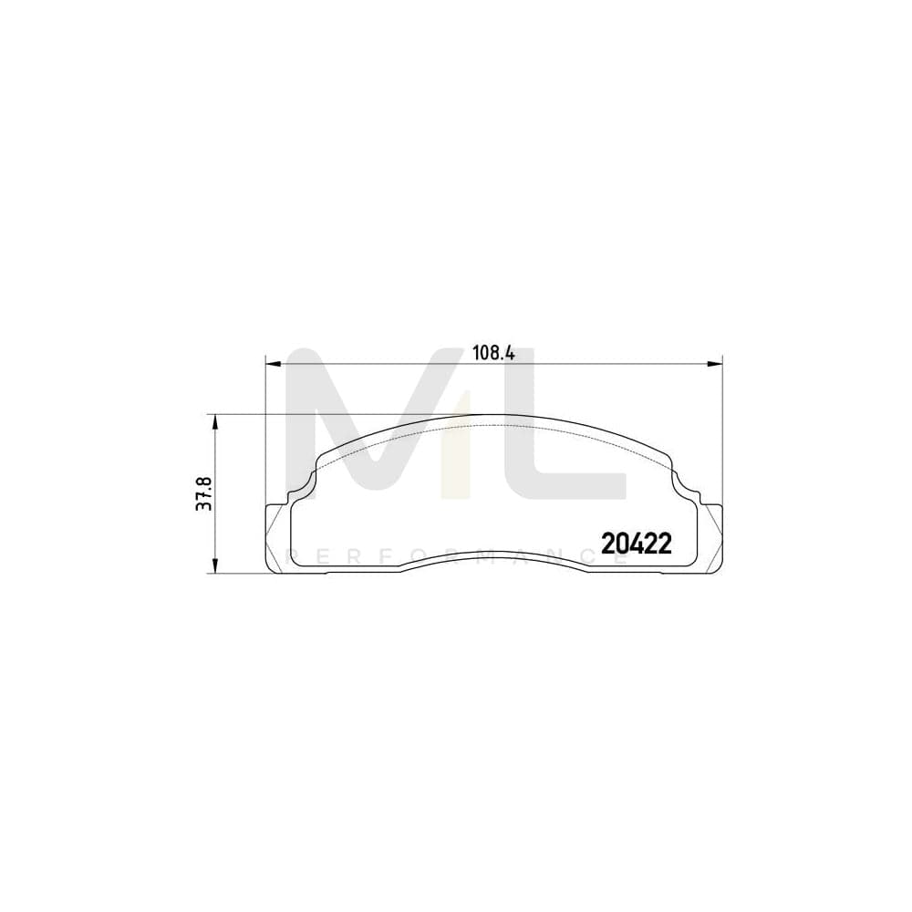 Brembo P 24 009 Brake Pad Set For Ford Fiesta Excl. Wear Warning Contact | ML Performance Car Parts