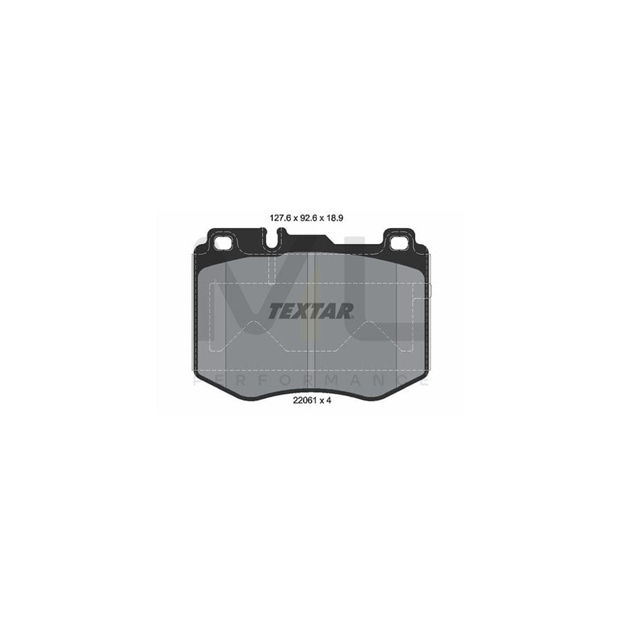 TEXTAR 2206101 Brake pad set prepared for wear indicator | ML Performance Car Parts