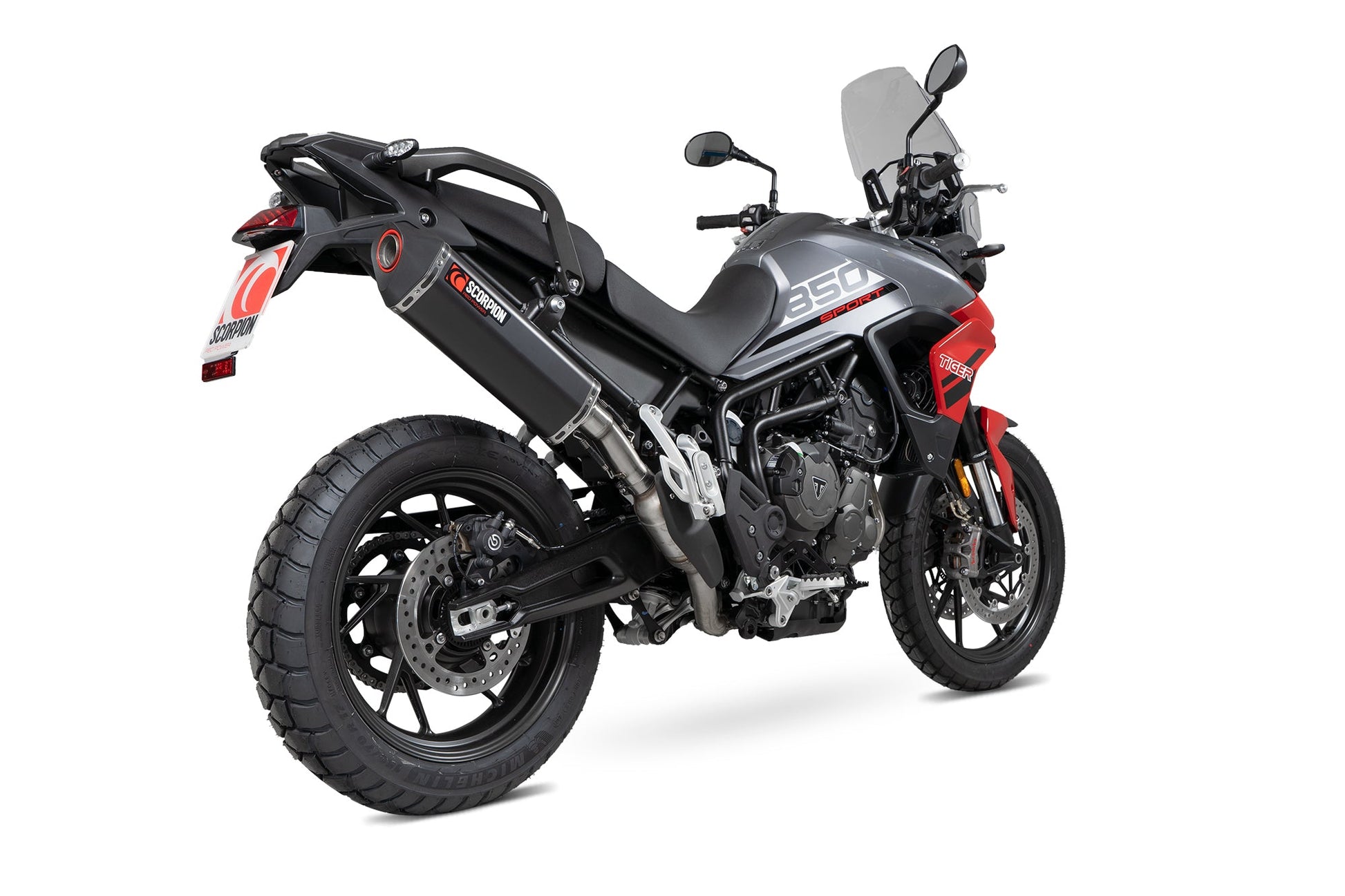 Scorpion RTR92BCER Triumph Tiger 850 Serket Parallel Slip-On - Black Ceramic Coated Sleeve | ML Performance US US