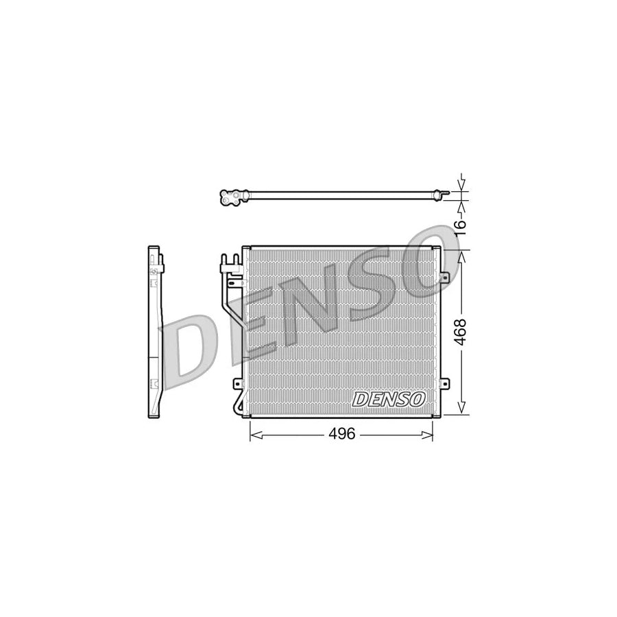 DENSO DCN06010 Air Conditioning Condenser for Jeep Cherokee