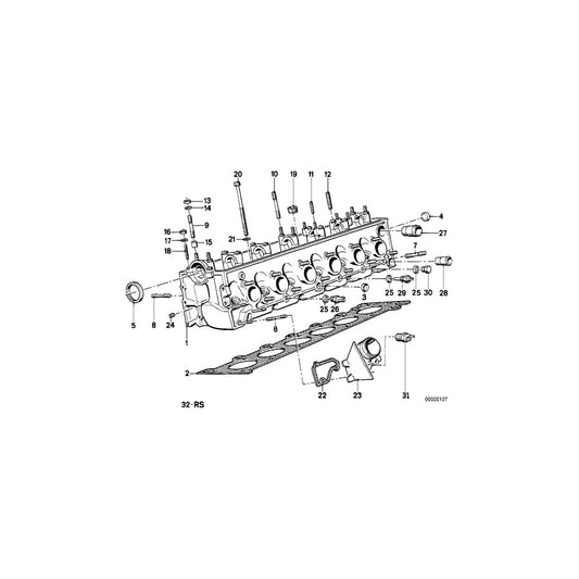Genuine BMW 11122243877 E30 E28 Gasket Set Cylinder Head Asbestos Free (Inc. 324d & 524d) | ML Performance US Car Parts