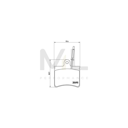Brembo P 61 022 Brake Pad Set | ML Performance Car Parts
