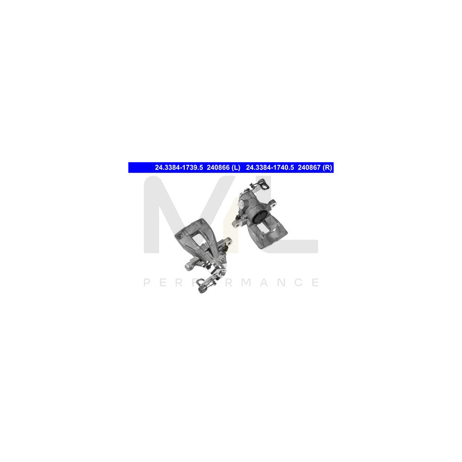 ATE 24.3384-1740.5 Brake Caliper without holder