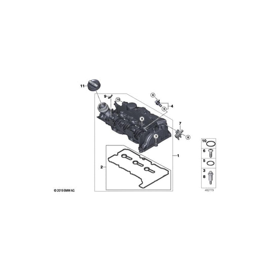 Genuine BMW 11128572811 G01 F45 F48 Asa-Bolt M6X27 (Inc. X4 M40dX, X7 30dX & 750dX) | ML Performance UK Car Parts